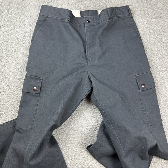 Wearguard Mens Gray Cargo Uniform‎ Pants Size 34-30 Actual Pockets - Picture 3 of 6